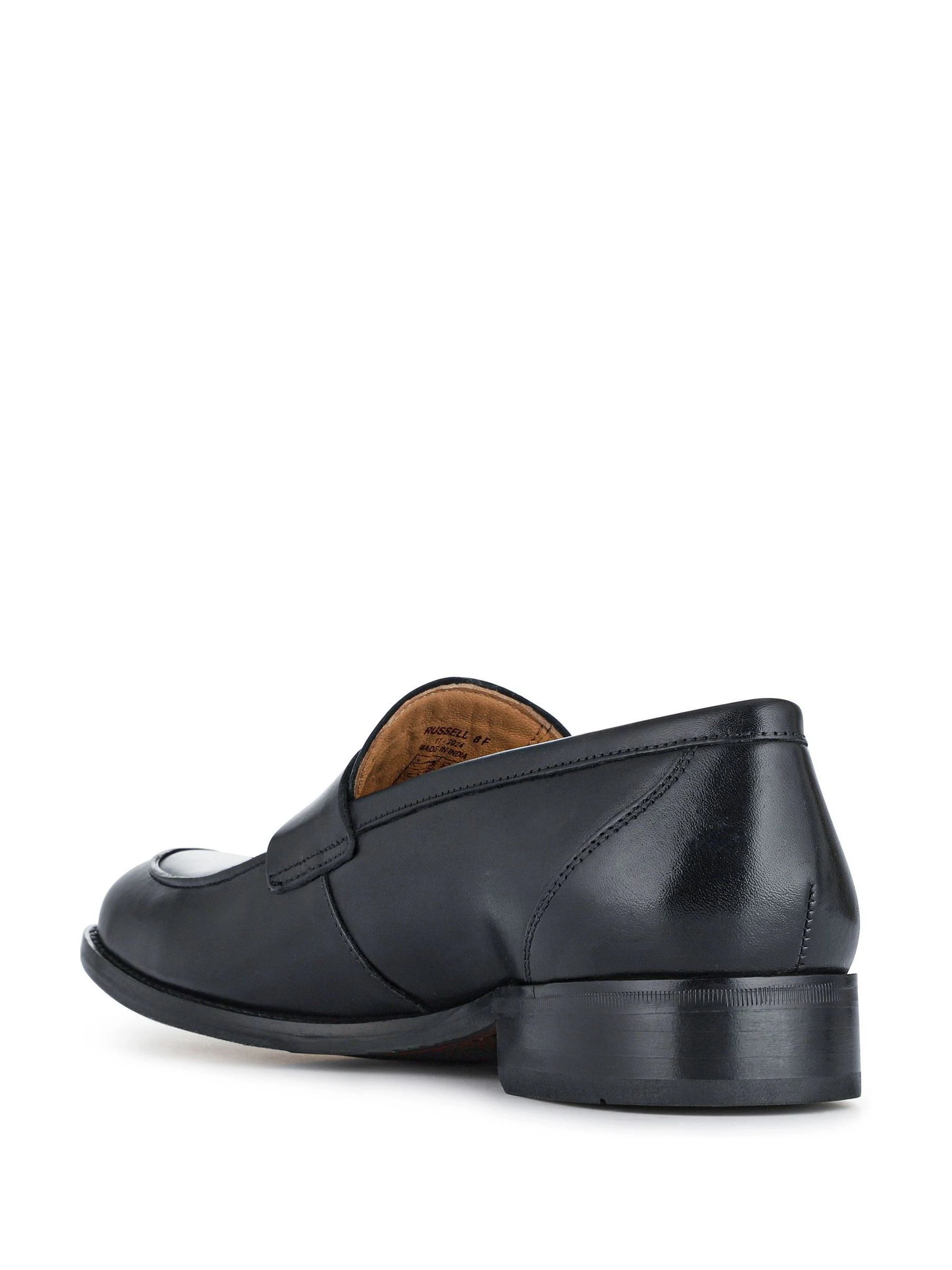 Zwart chroom - Jones Bootmaker penny-loafers van leer