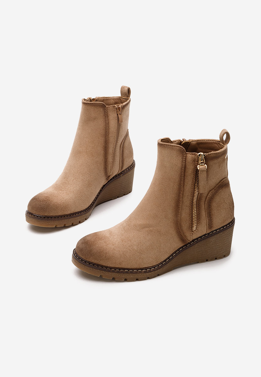 Bottines compensées kaki Odores V2