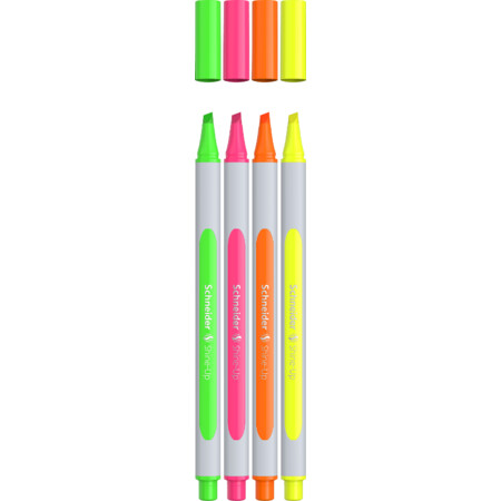 Schneider Shine-Up 4er-Etui Textmarker - 1+4 mm