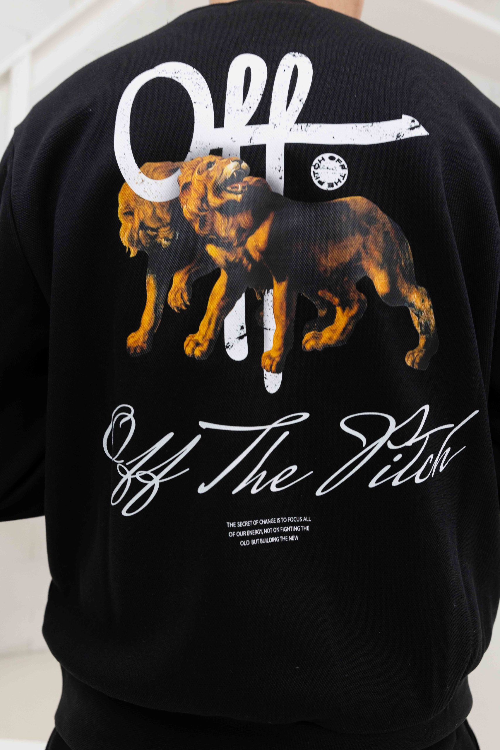 Off The Pitch Lion Trainingspak Heren Zwart
