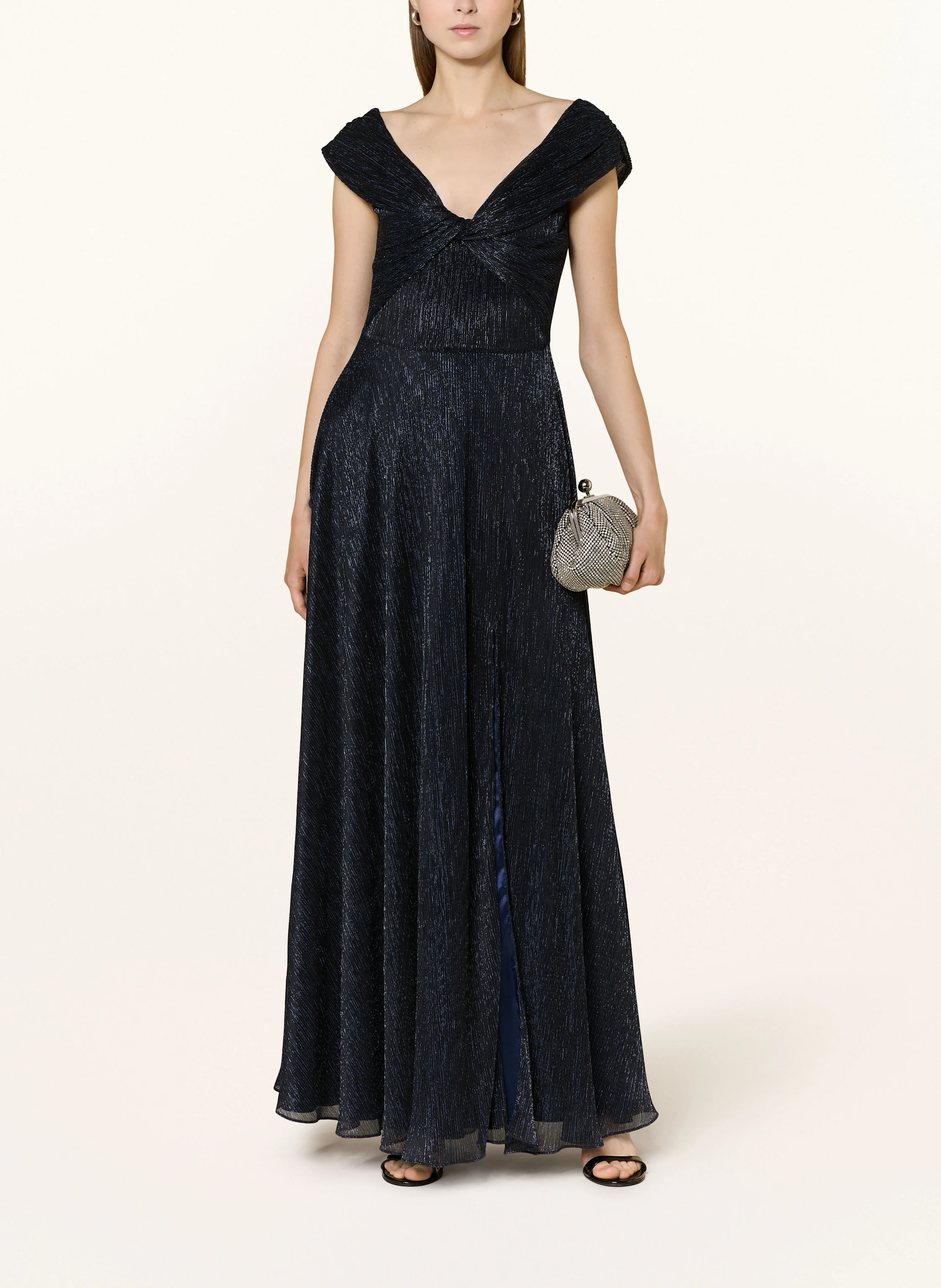 SWING Abendkleid mit Glitzergarn