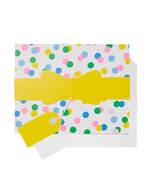 boîte cadeau à pois 24x18x9 pliante