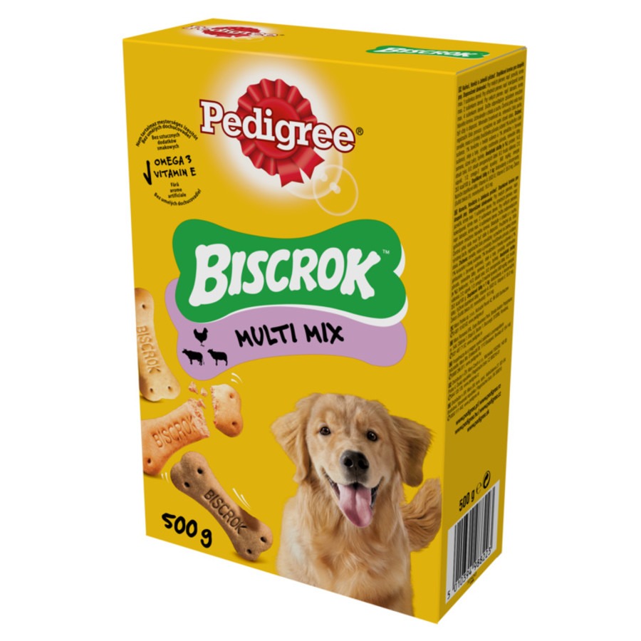 Biscoitos Pedigree Biscrok para Cães com 3 Sabores