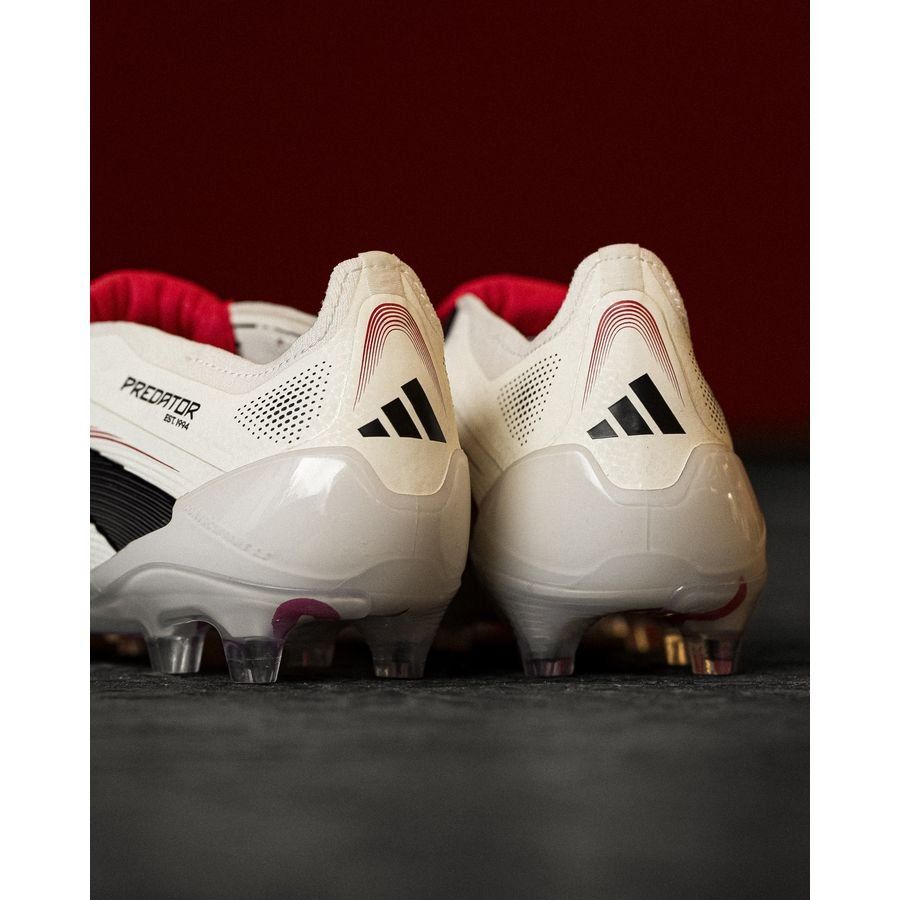 adidas Predator Elite Fold-over Tongue FG Champagne - Blanc/Noir/Pure Ruby