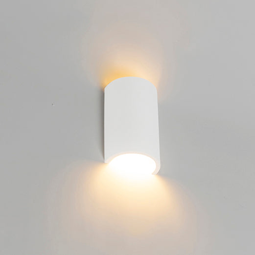 QAZQA Moderne wandlamp wit rond - Colja Novo