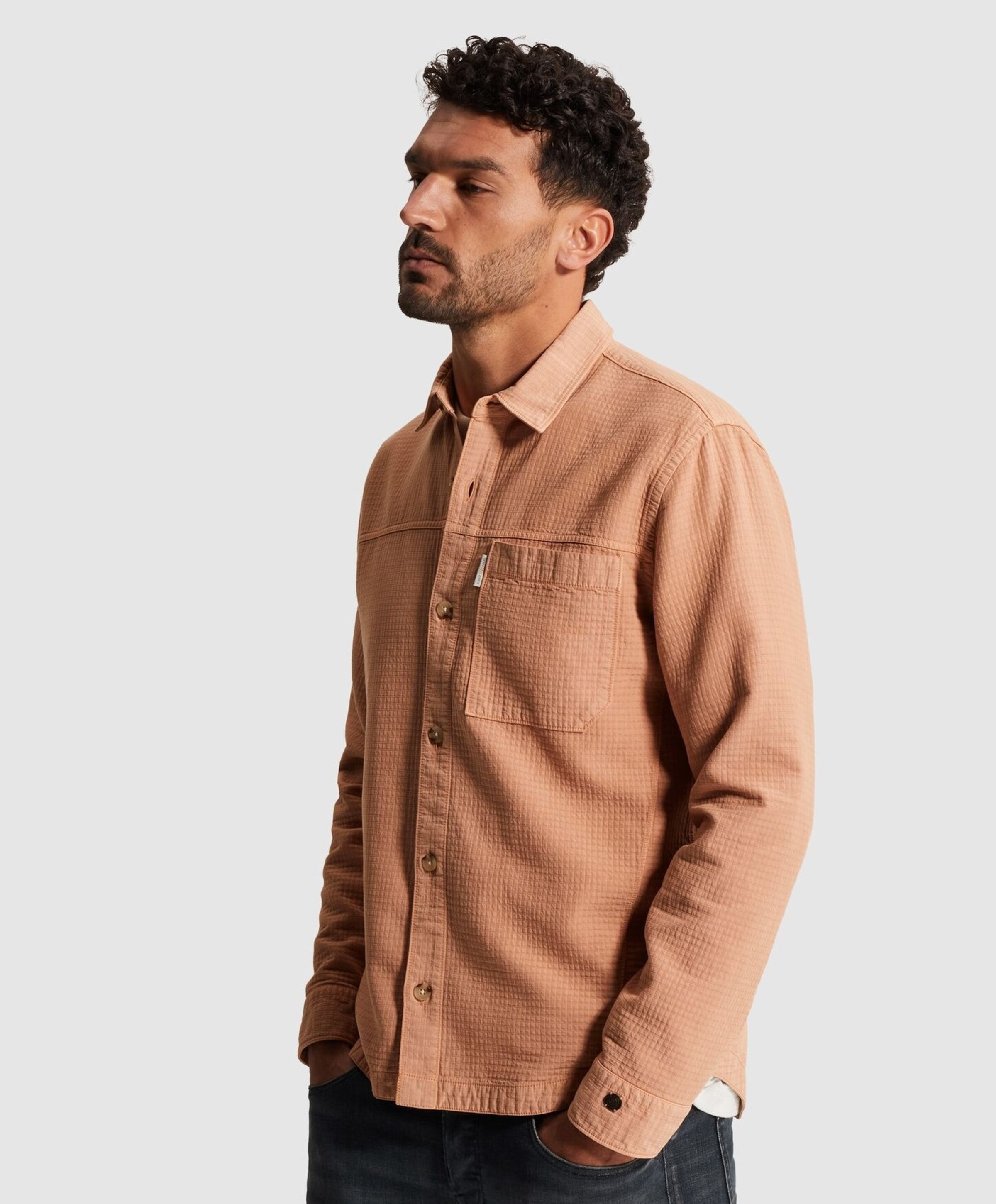 Cast Iron Heren overshirt oranje