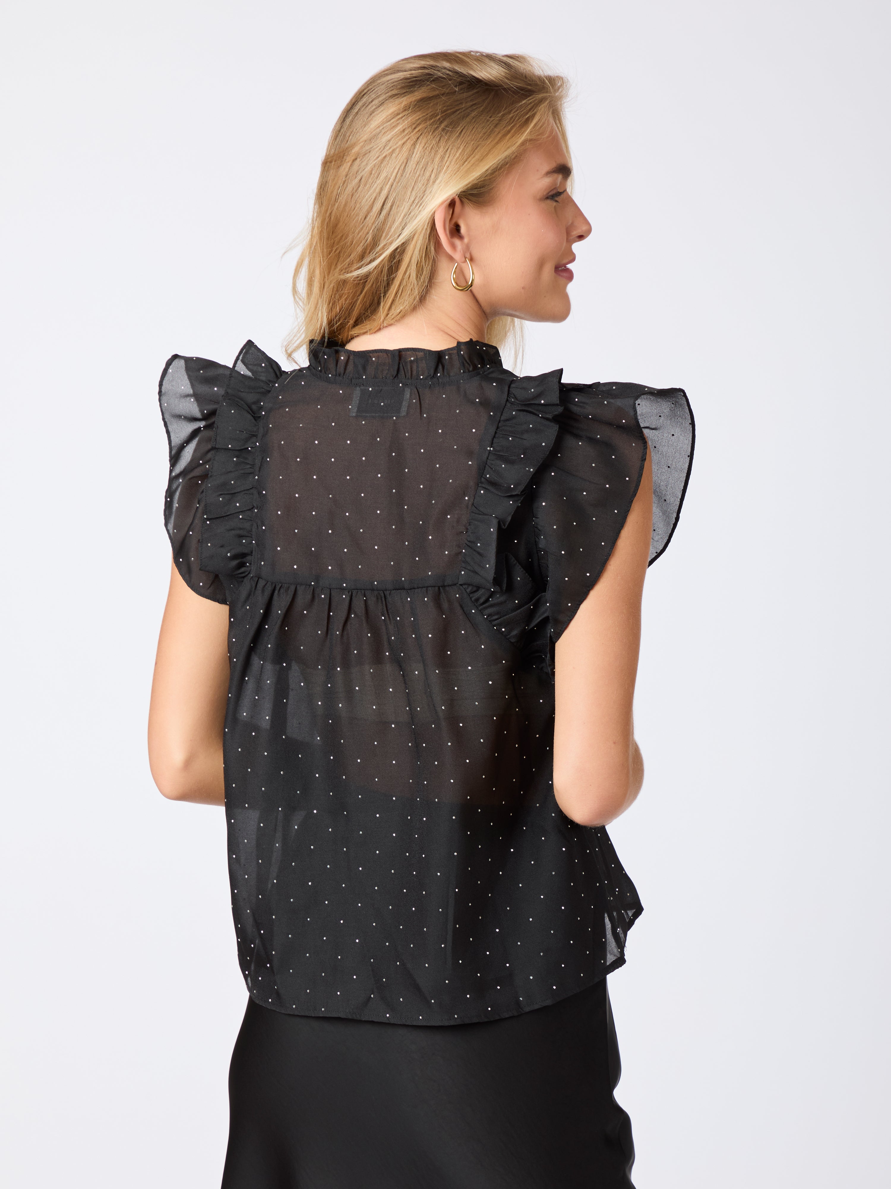 Neo Noir  Jayla Bedazzled top - sort