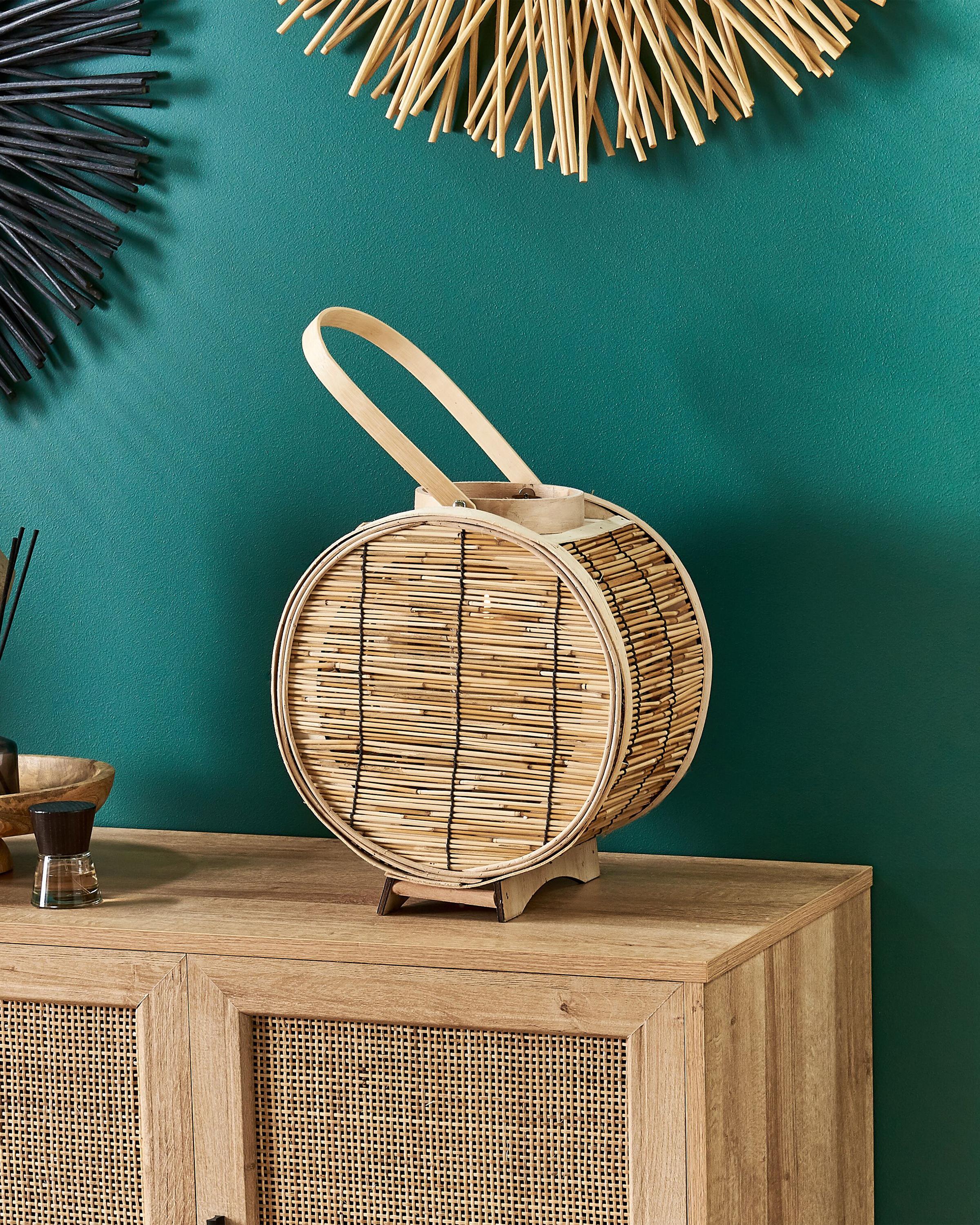 Lantaarn BISTAL Rotan 30 cm Natuurlijk