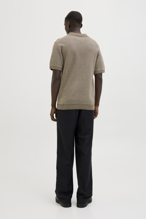 Jack & Jones taupe heren polo