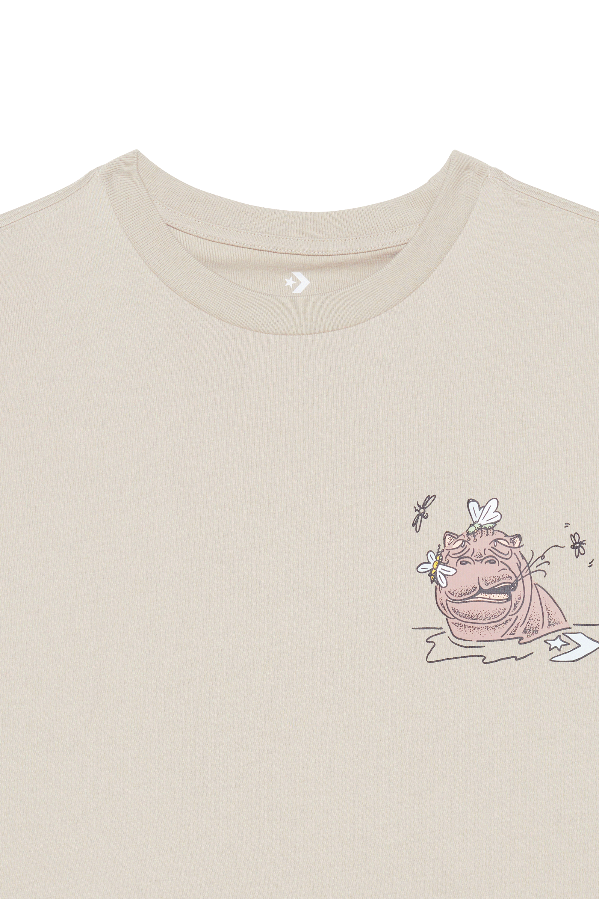 CONVERSE t-shirt Lets Grow Together Beige