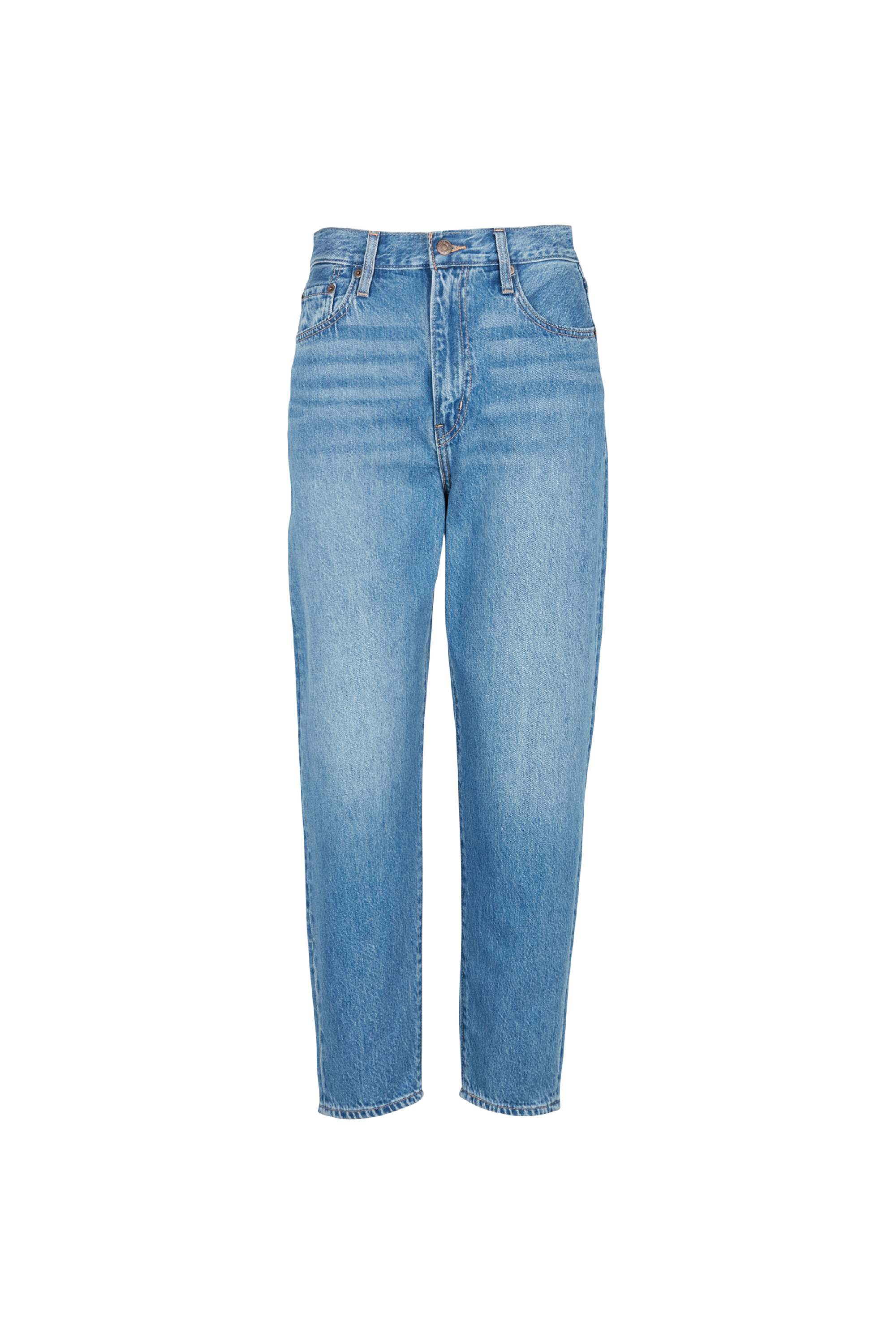 LEVI'S Jean boyfriend en coton mélangé HIGH LOOSE TAPER Bleu