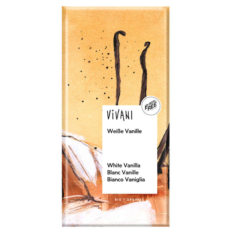 Chocolat blanc bio à la vanille - Vivani