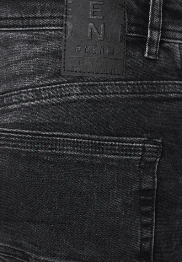 Slim Fit Jeans - black random wash