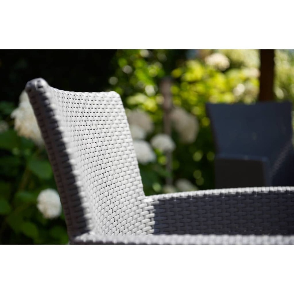 Chaise de salle à manger de jardin iowa graphite 215526