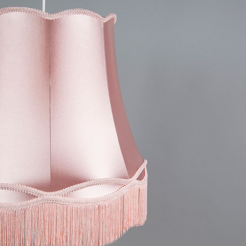 Set van 4 retro hanglampen roze 45 cm - Granny