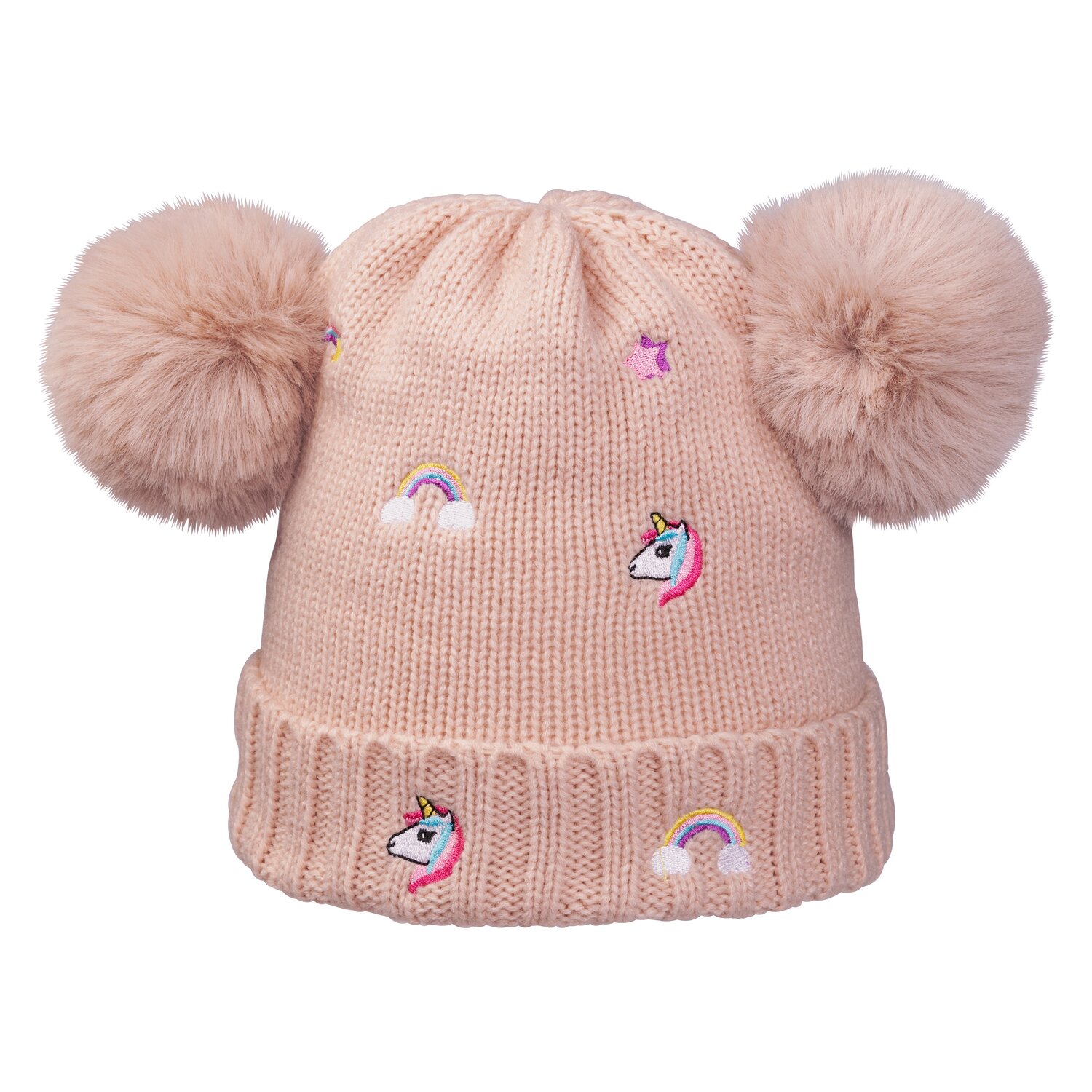 black forest Mütze mit Stickerei - rosé - Einheitsgröße