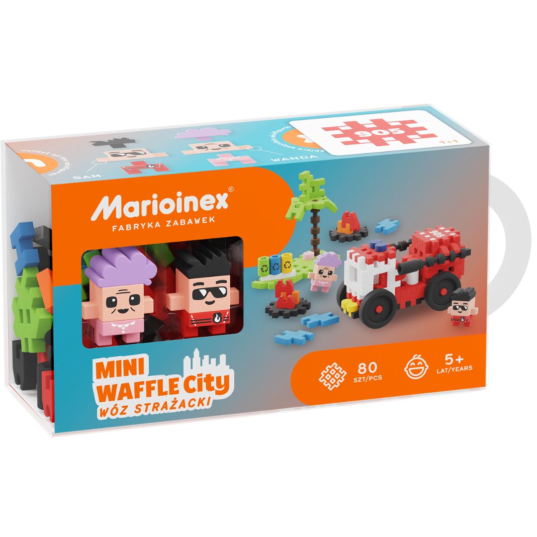 Marioinex mini waffle city fire truck - 80st