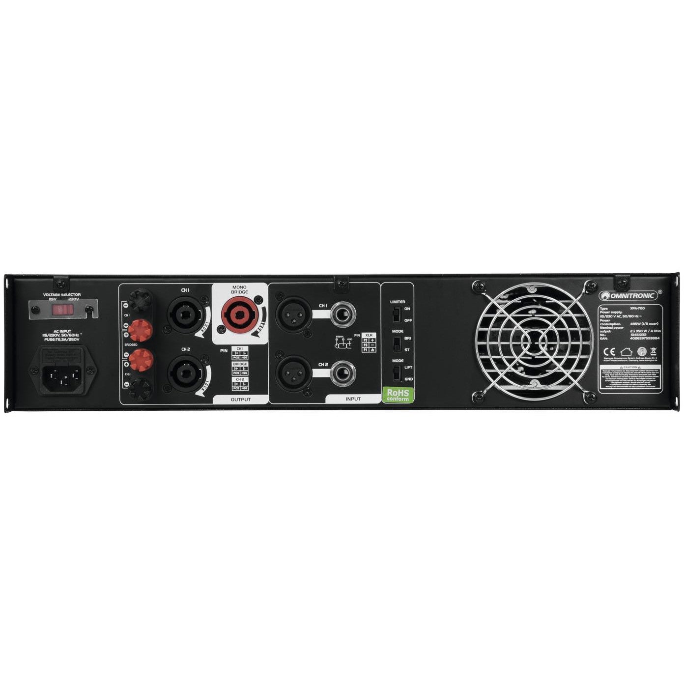 Omnitronic XPA-700 versterker