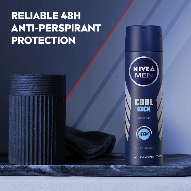 Nivea Cool Kick Male Spray 150 ml