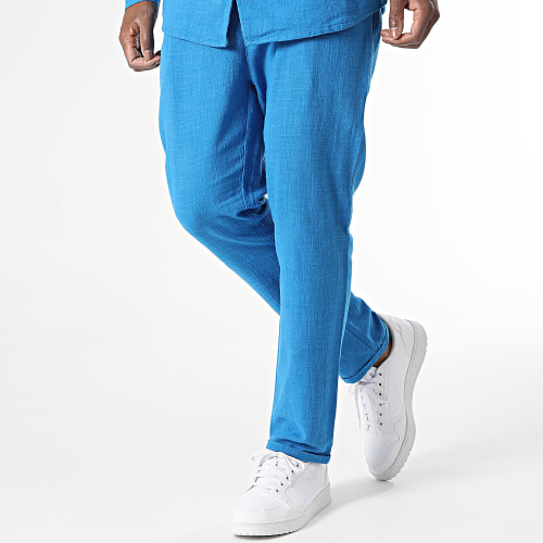 Ensemble Chemises Manches Longues Et Pantalon Bleu Roi
