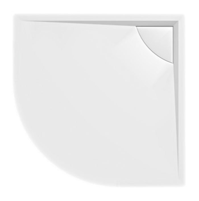 Polysan Lussa kwartronde douchebak 90x90x4cm R55