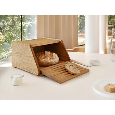 Kleiner Brotkasten Eichenholz