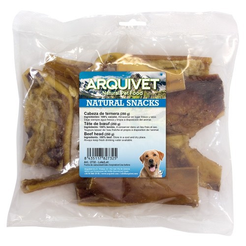 Cabeça de cachorro com sabor de carne