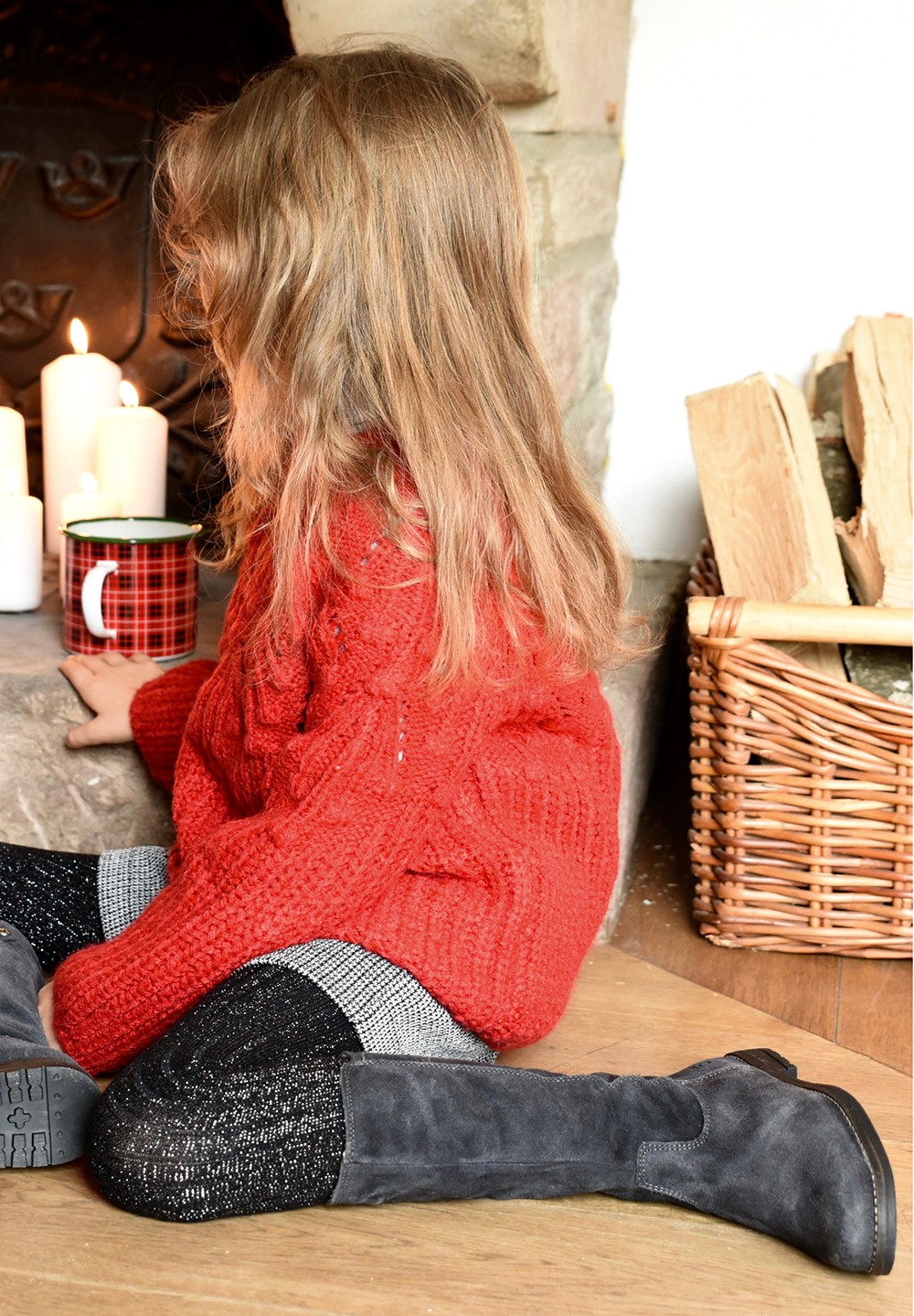 Sierre TEX Wollfutter Kinder Grau