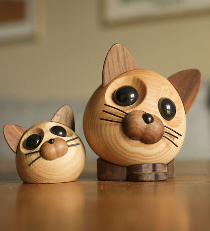 Fablewood Muntermacher Katze - Felix - 9 cm - Natur