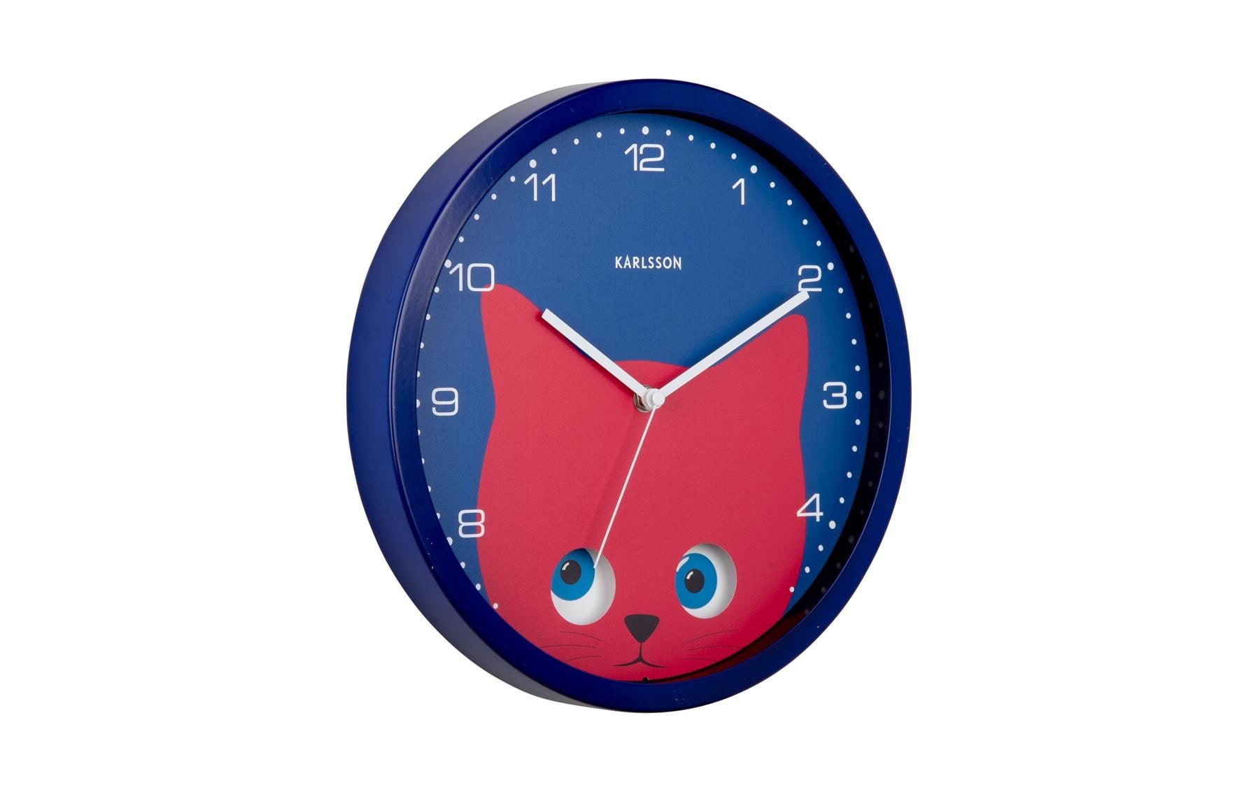 Karlsson Wanduhr »Katze Ø 30,8 cm«