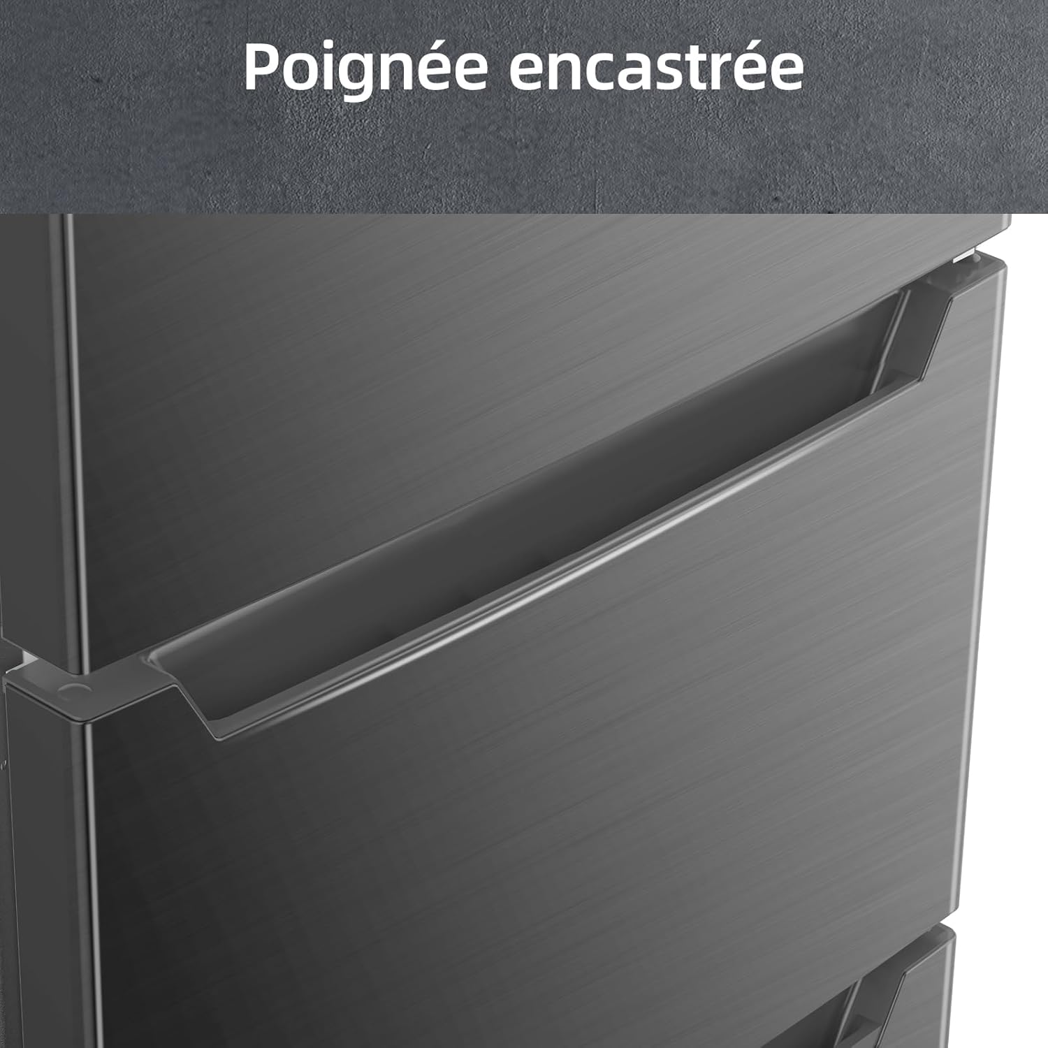 CHIQ Réfrigérateur autoportant sans givre 282 L, noir