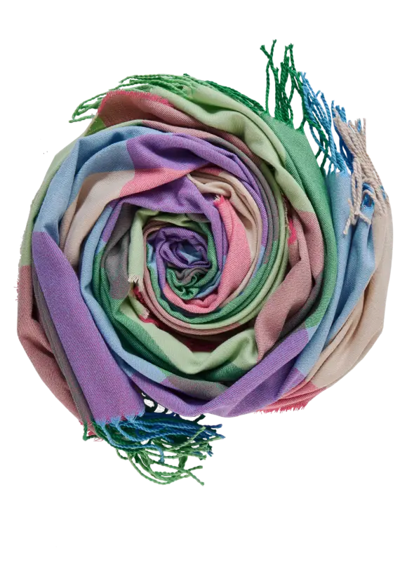 Softer Karoschal - multicolor
