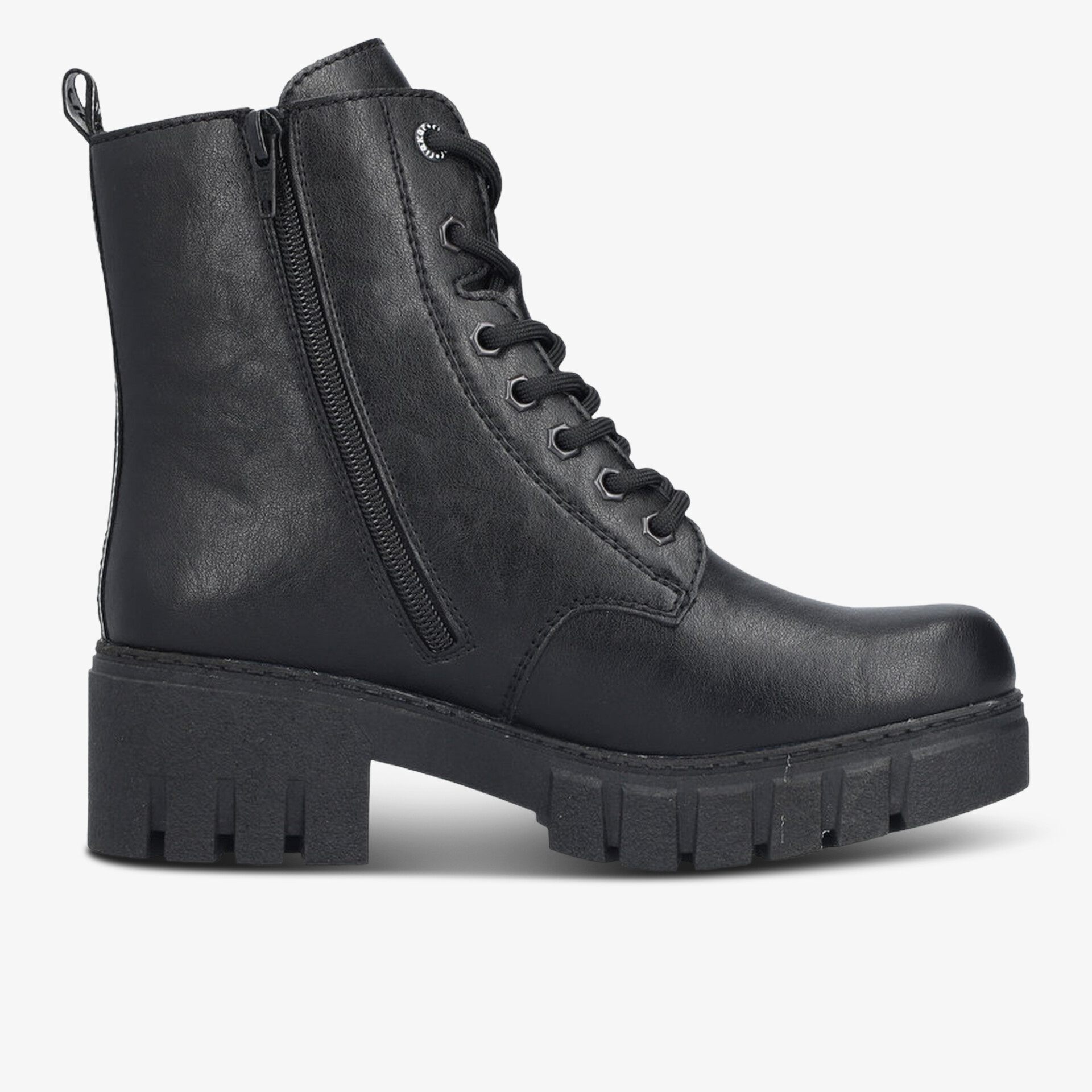 rieker Damen Schnürstiefeletten schwarz