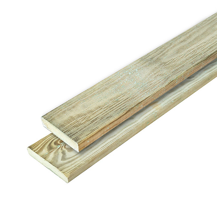 Lame de terrasse pin GoodHome Dania L.240 x l.12 cm