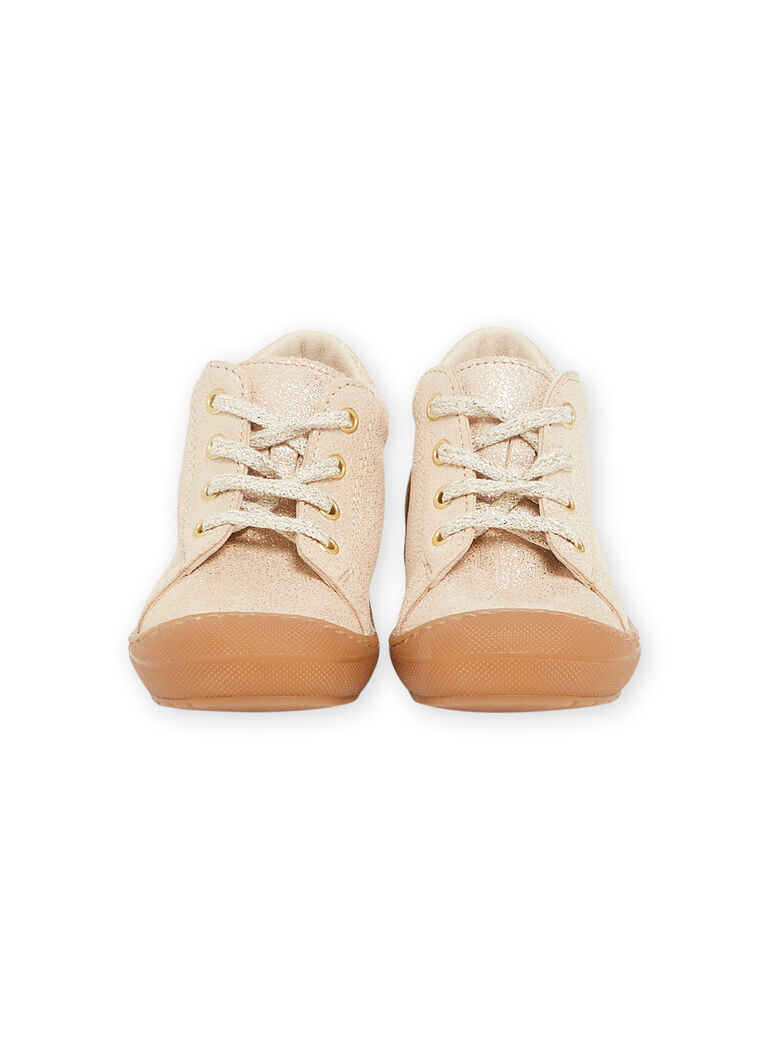 Botillons dorés en cuir