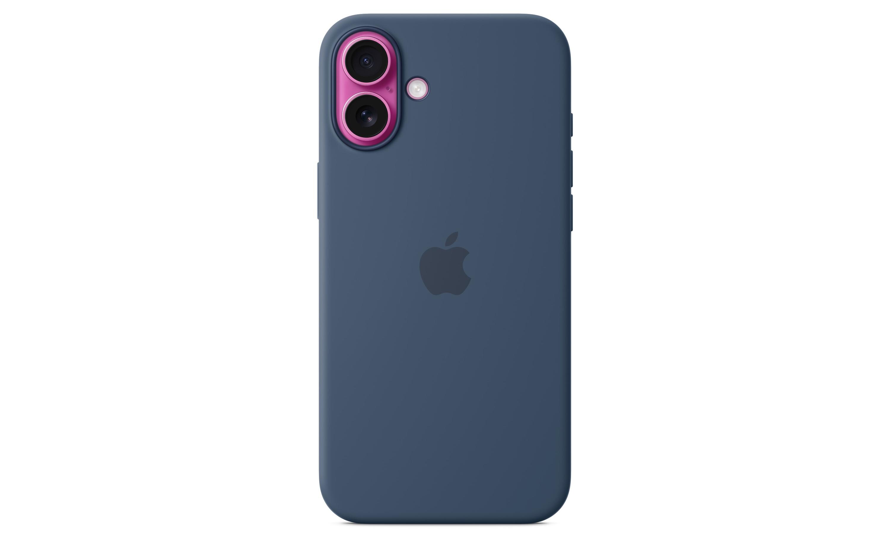 Silicone Case mit MagSafe iPhone 16 Plus DenimSilikon-Backcover mit «MagSafe» für das Apple iPhone 16 Plus