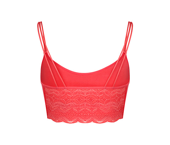 Seamless-Bustier mit Spitze