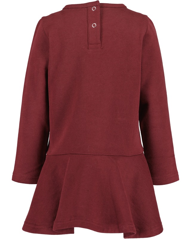 Blue Seven Sweatkleid mit tollem Frontmotiv mit Wechselpailletten und Tüllapplikation