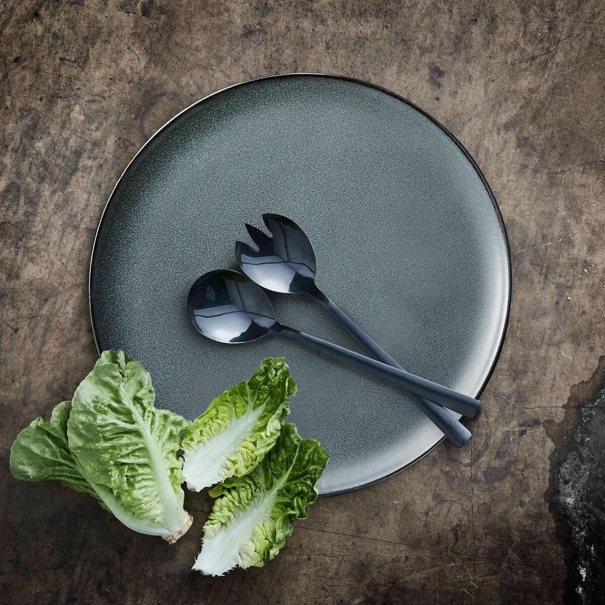 RAW Salatbestikk 2 deler, Svart