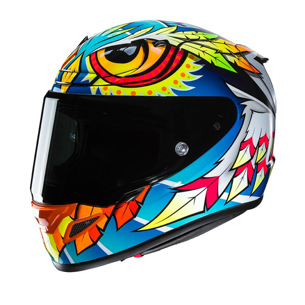 HJC - Casque RPHA 12 Spasso MC3H / Navy / Orange / Jaune fluo