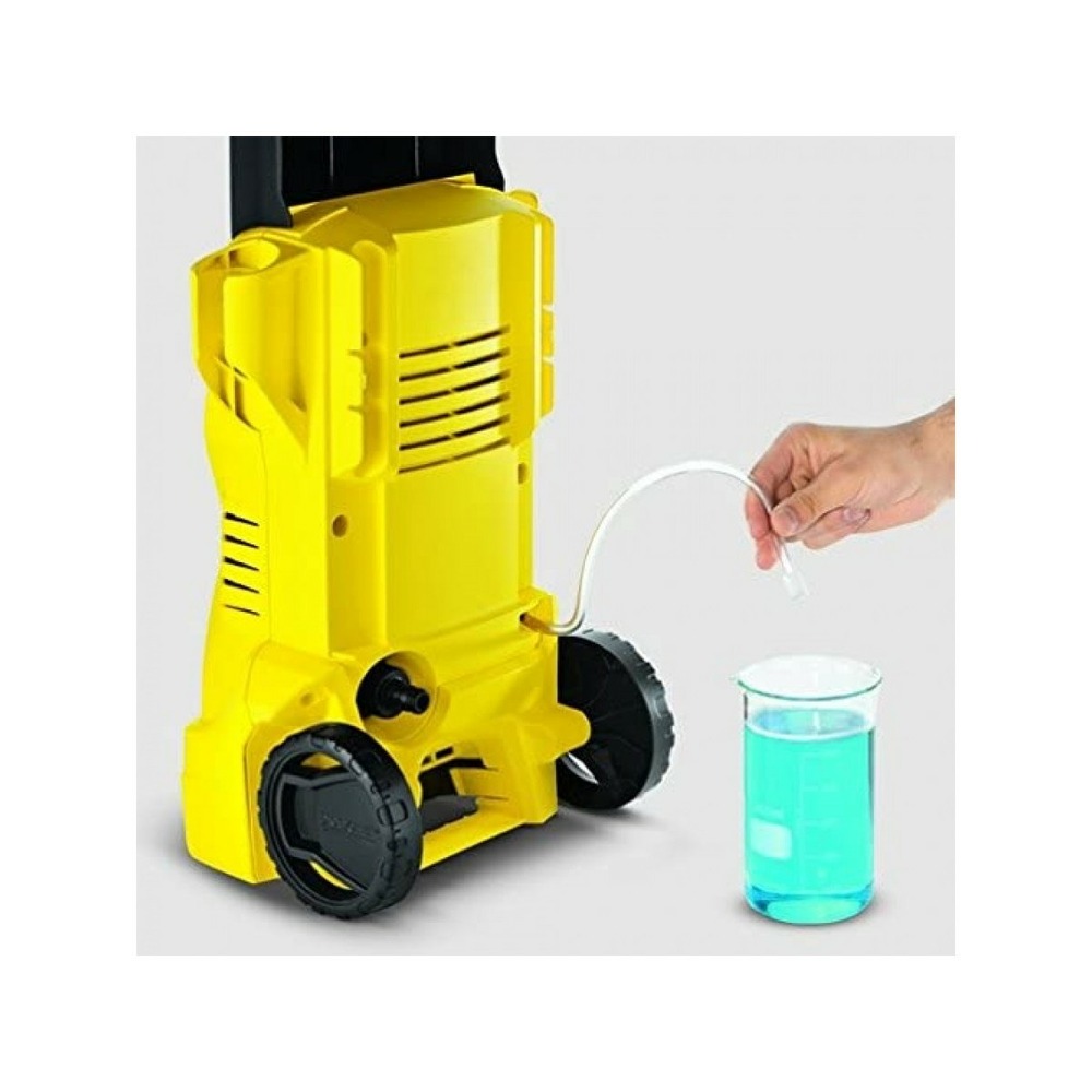 Nettoyeur karcher k2 + kit casa 1400 w home t150 + nettoyant de surface