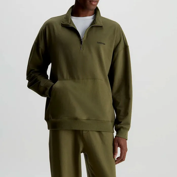 Calvin Klein LS 1/4 Zip Sweater Heren