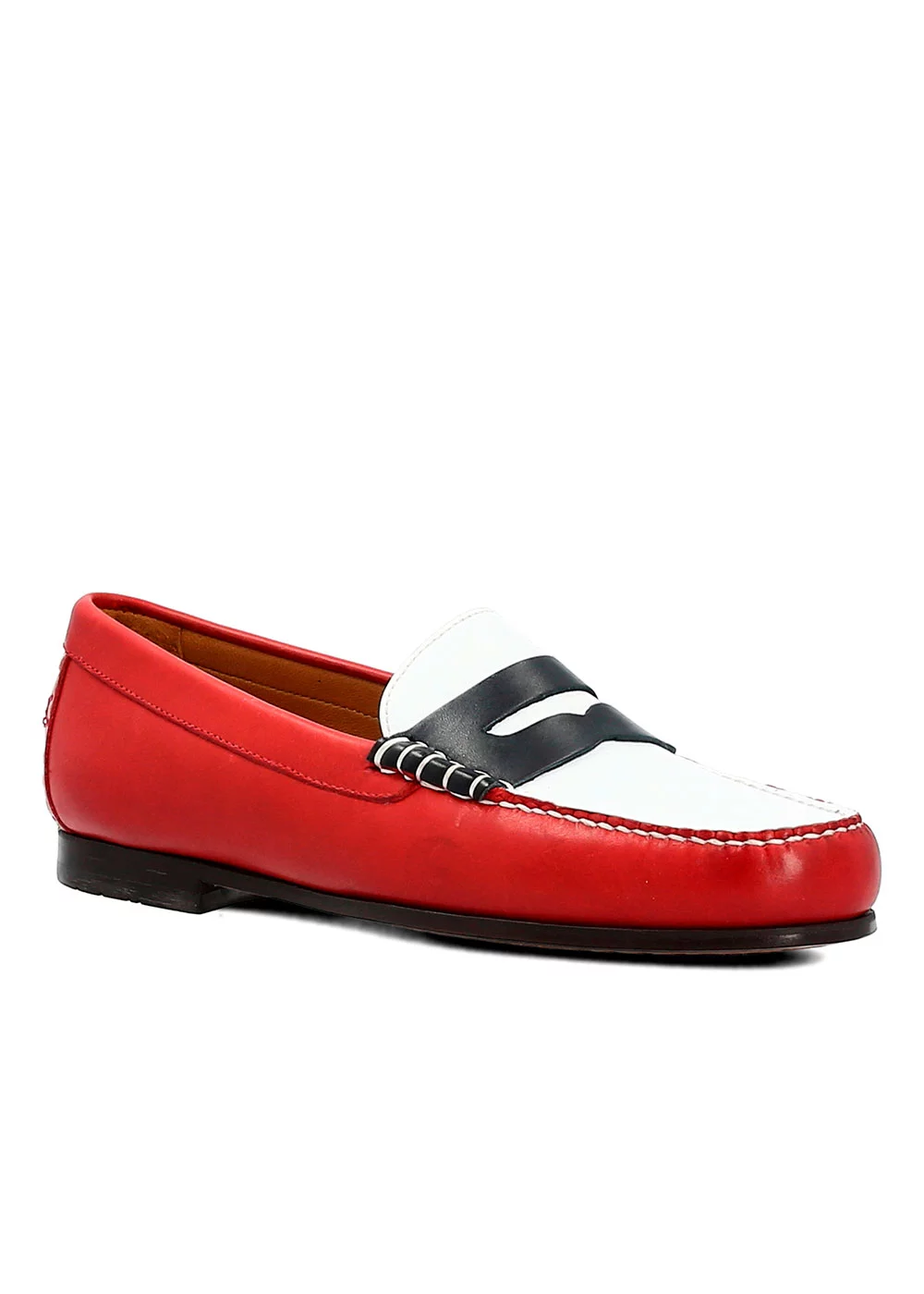 MOCASSIN WINTER MOC TRI BLEU BLANC ROUGE