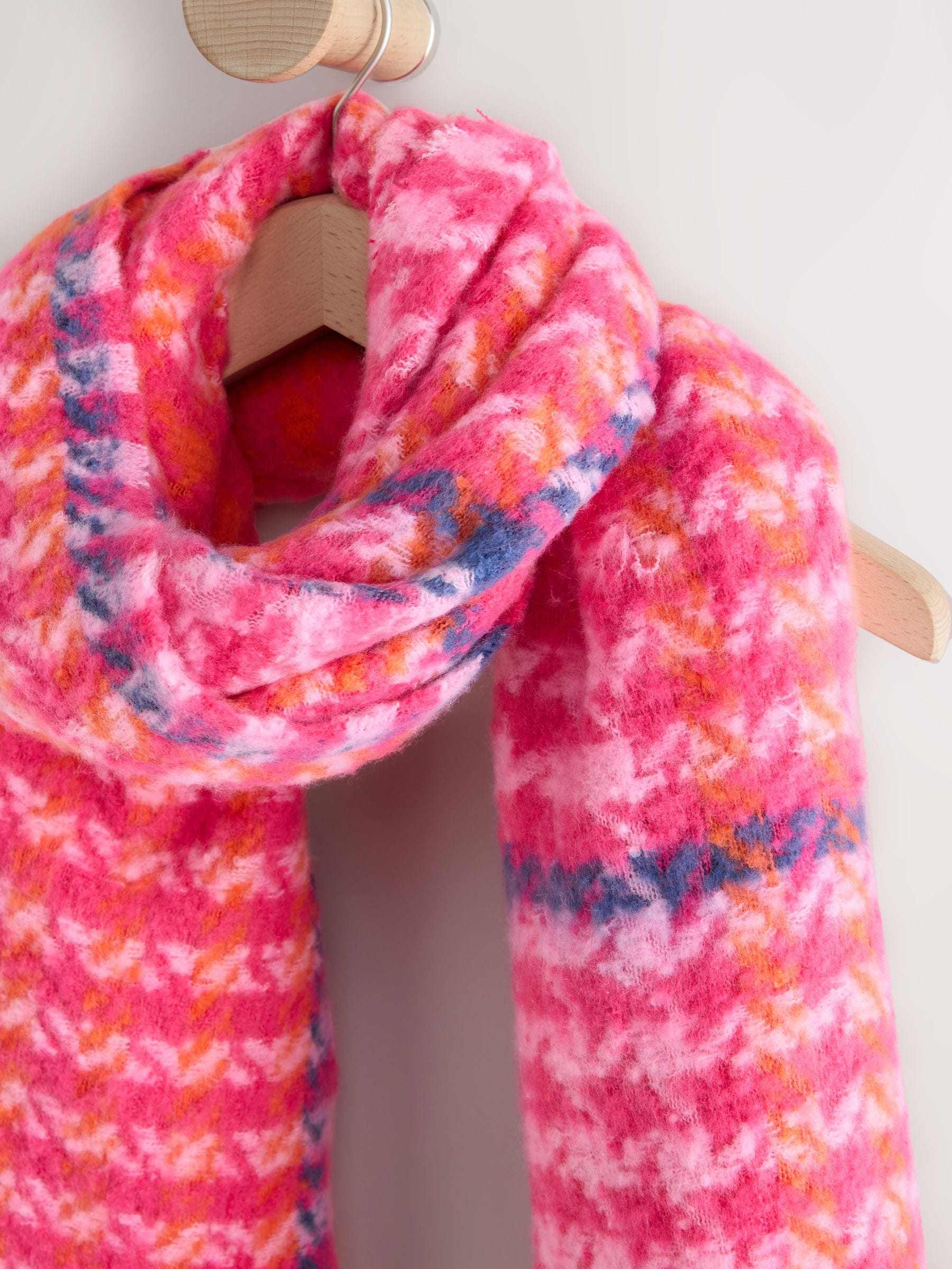 Pink Dogstooth - Halfzware sjaal