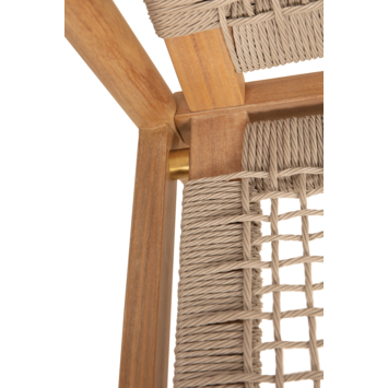 Tuinstoel Fenna light teak hout