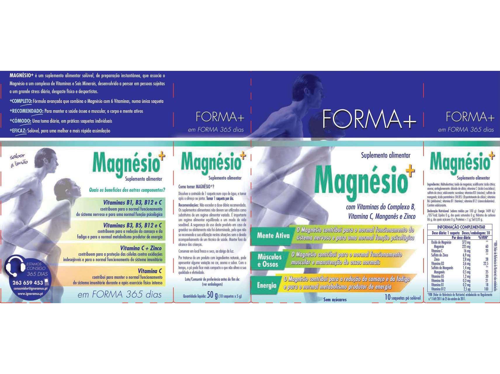 SUPLEMENTO FORMA  MAGNÉSIO SOLÚVEL 10 SAQ
