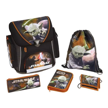 Scooli Schulranzenset Campus Star Wars Yoda 5-teilig