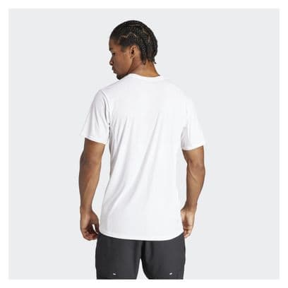 Maillot manches courtes adidas Adizero Blanc Homme