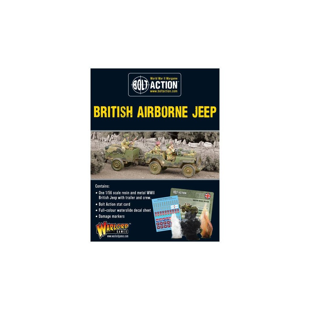 Bolt Action - British Airborne Jeep & Trailer