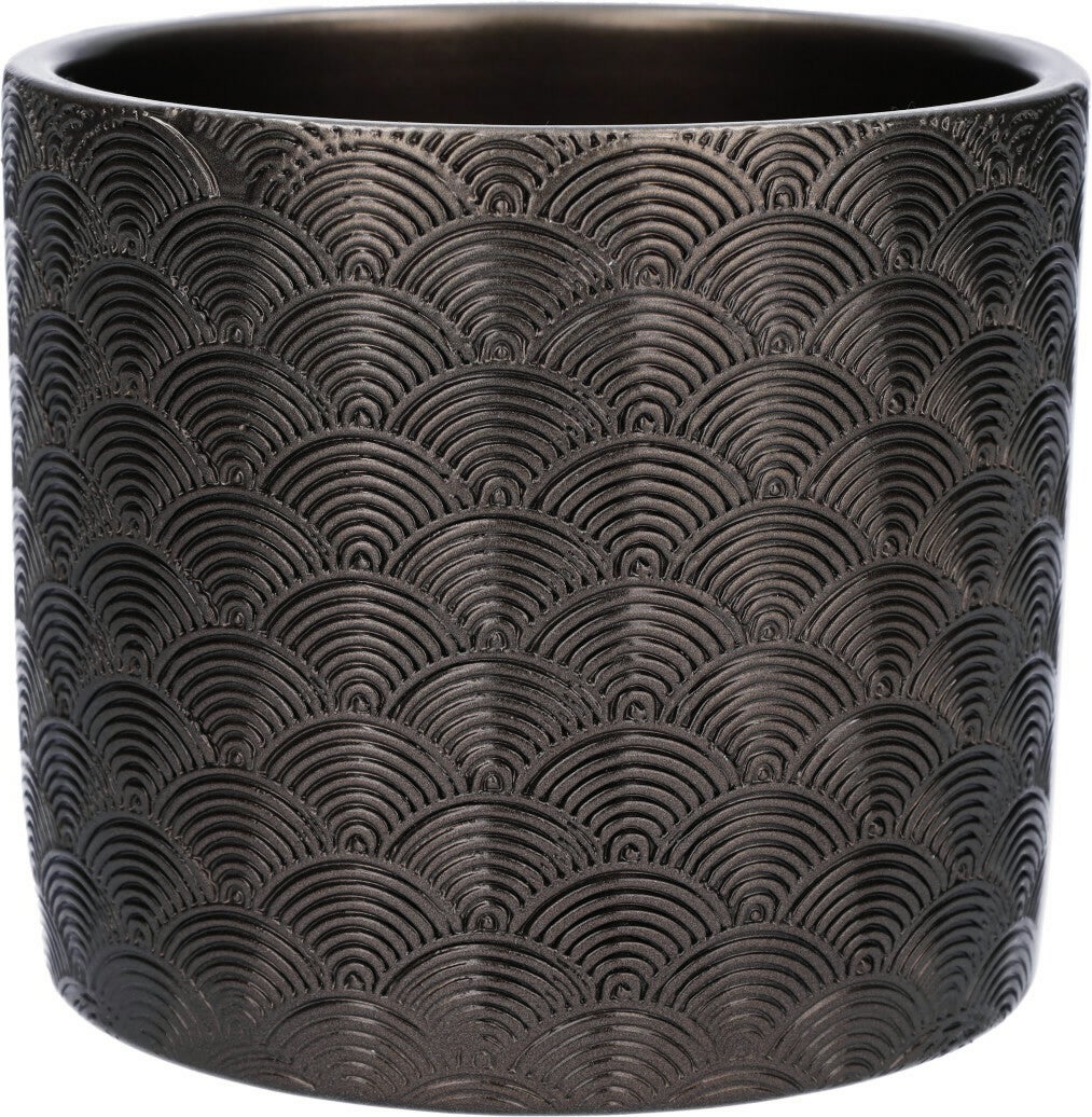 Duif bloempot Napoli brons D 14 H 12,3 cm